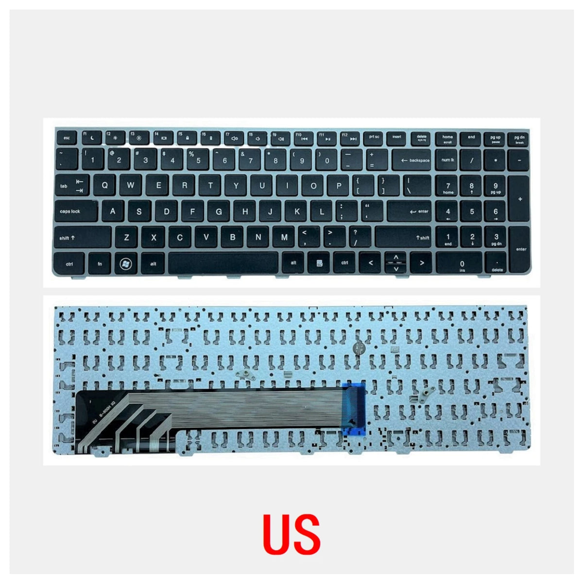 New US Russian Spanish Arab Portuguese Laptop Keyboard For HP PROBOOK 4530 4530S 4730 4730S 4535S 4735S 638179-251 HP laptop repair parts