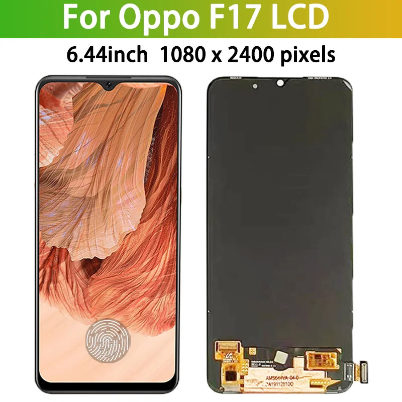 CPH2095 Premium LCD For Oppo F17 LCD Display Touch Screen Digitizer Panel Assembly F17 LCD Replacement Repair Parts Oppo phone repair parts Realme phone repair parts