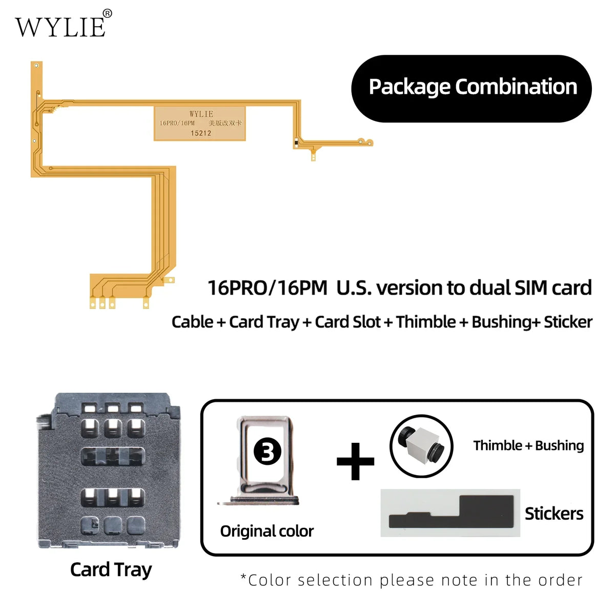 WYLIE Dual Card Change to Single Card Cable for IPHONE 14/15 16Pro Max Series eSIM to SIM No Need Separation No Damage Flex Part Professional Repair Tools