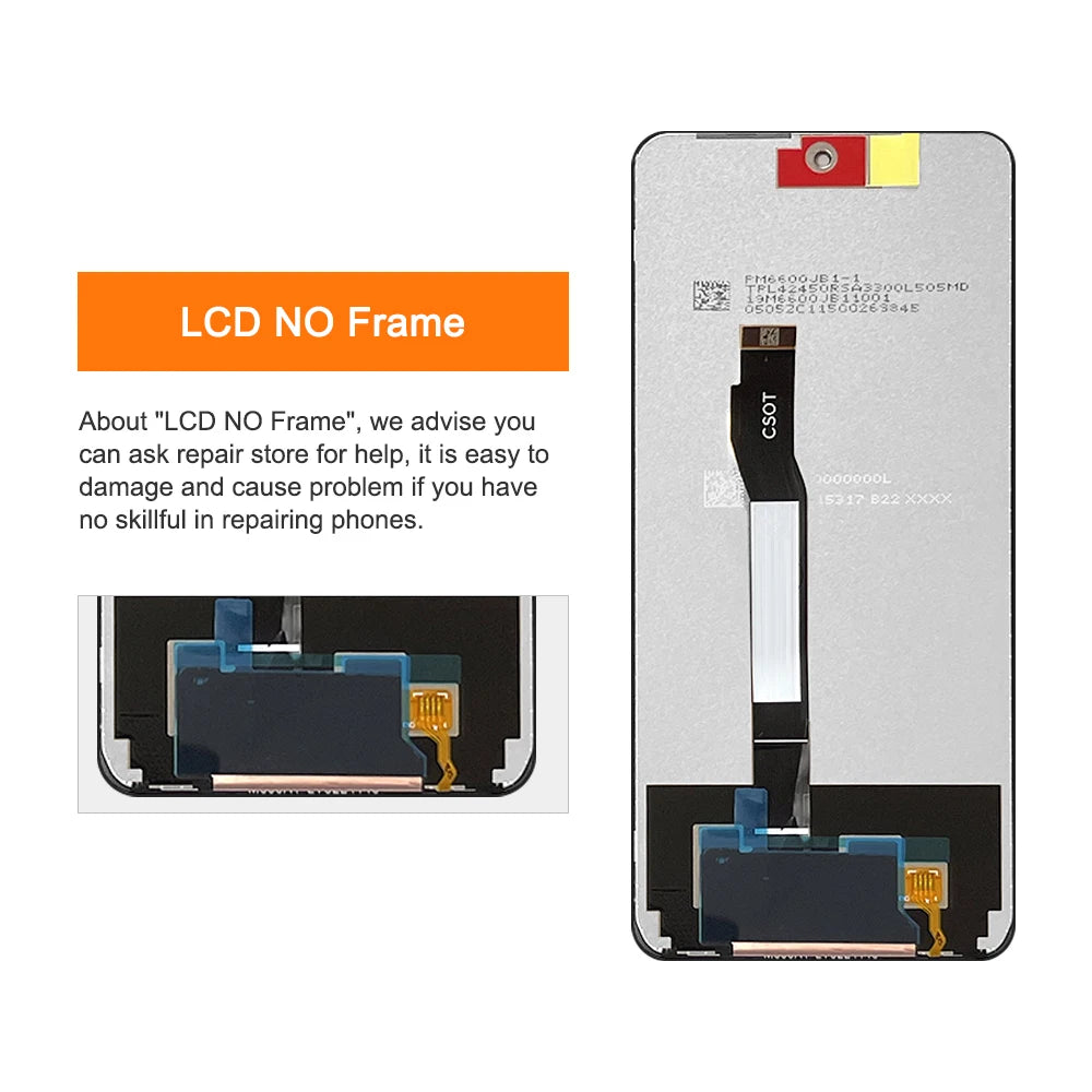 6.6" Screen for Xiaomi Poco X4 GT 22041216G Lcd Display Digital Touch Screen with Frame for Xiaomi Poco X4 GT Screen Replacement Xiaomi phone repair parts