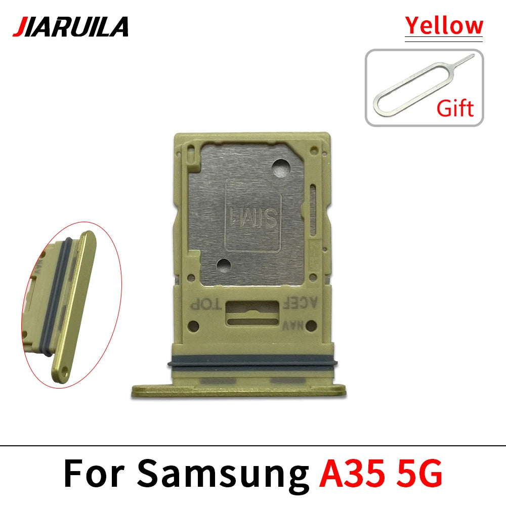 10Pcs, New For Samsung A15 A25 A35 A55 4G 5G SIM Card Slot SD Card Tray Holder Adapter Samsung phone repair parts