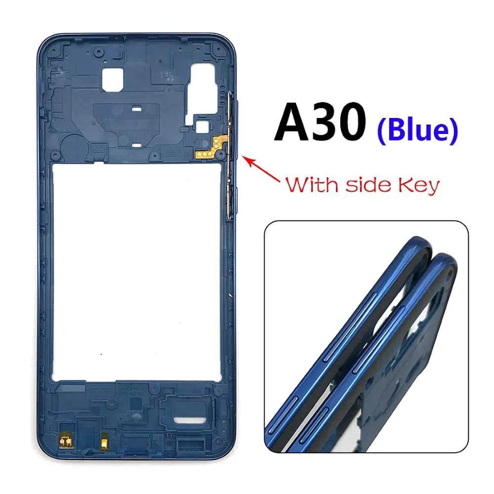 10Pcs/Lot, Middle Frame Bezel Middle Plate For Samsung A20 A30 A50 A70 Replacement parts Samsung phone repair parts