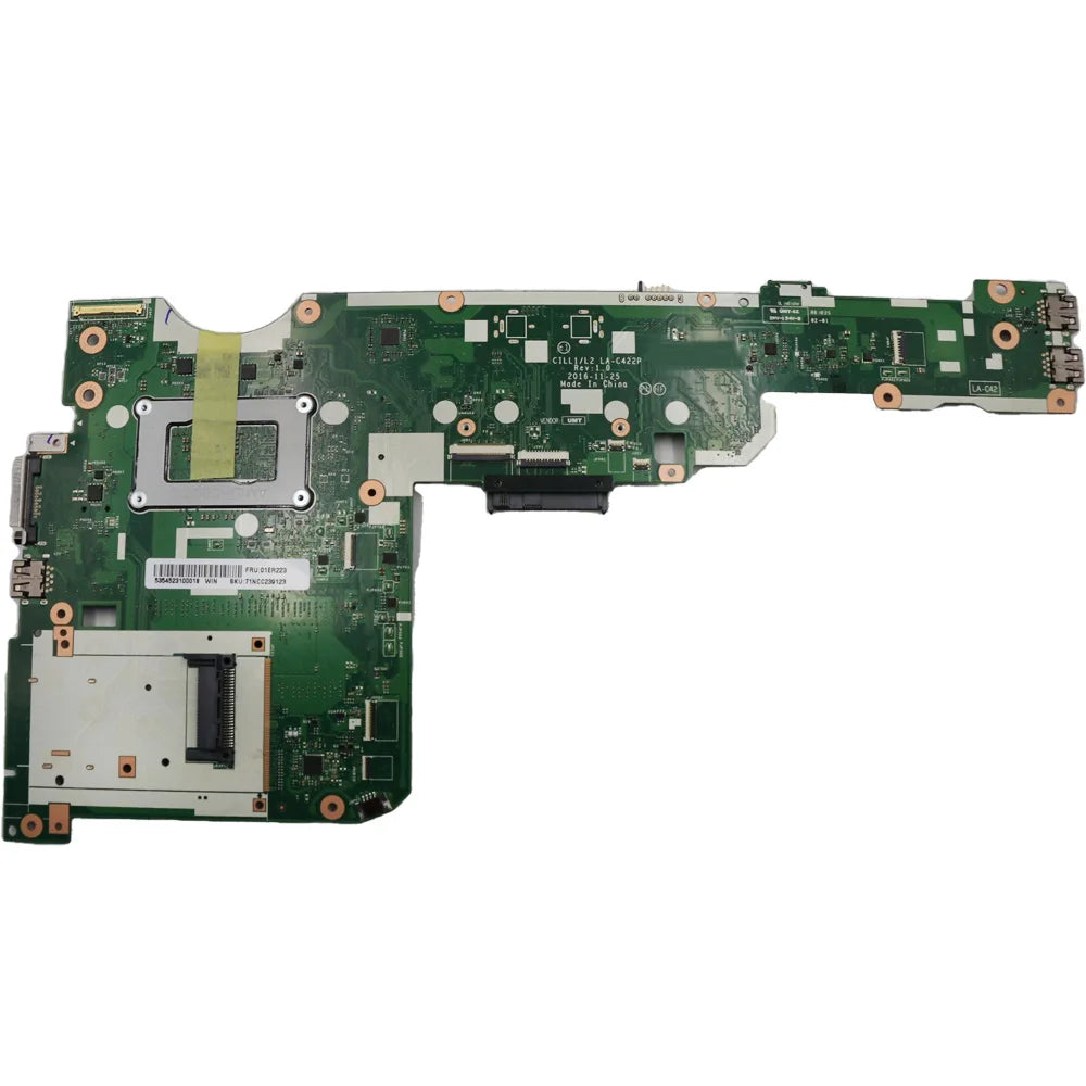 Laptop Motherboard For Lenovo ThinkPad L570 UMA LA-C422P With CPU i7 7500U i5 7200U FRU:01YR408 01ER207 01ER215 01ER217 01ER211 Lenovo laptop repair parts
