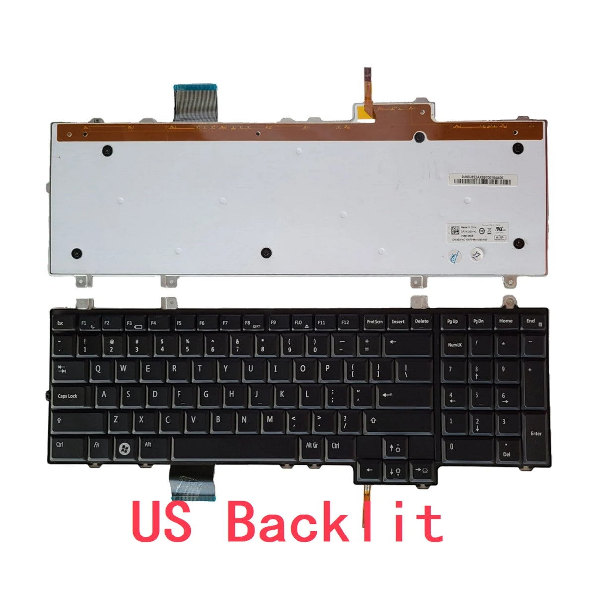 New US Latin Arab Brazil Japan Portuguese Laptop Backlit Keyboard For Dell Studio 1735 1736 1737 Service Notebook PC ReplacementDell laptop repair parts