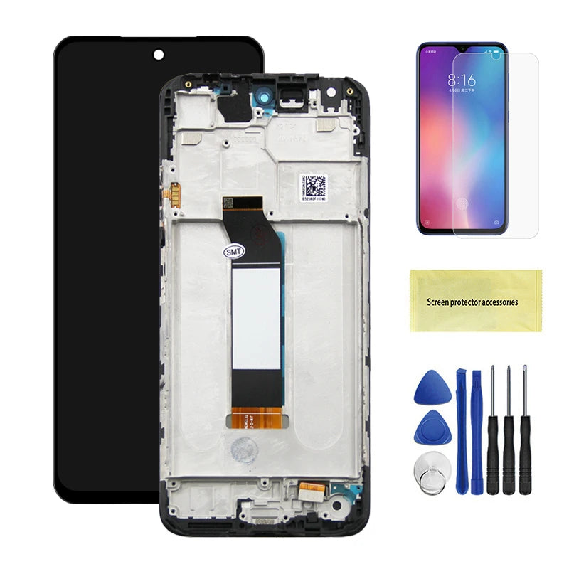 6.5" Screen for Xiaomi Redmi Note 10 5G Lcd Display Digital Touch Screen with Frame for Redmi Note 10 5G M2103K19G M2103K19C Xiaomi phone repair parts