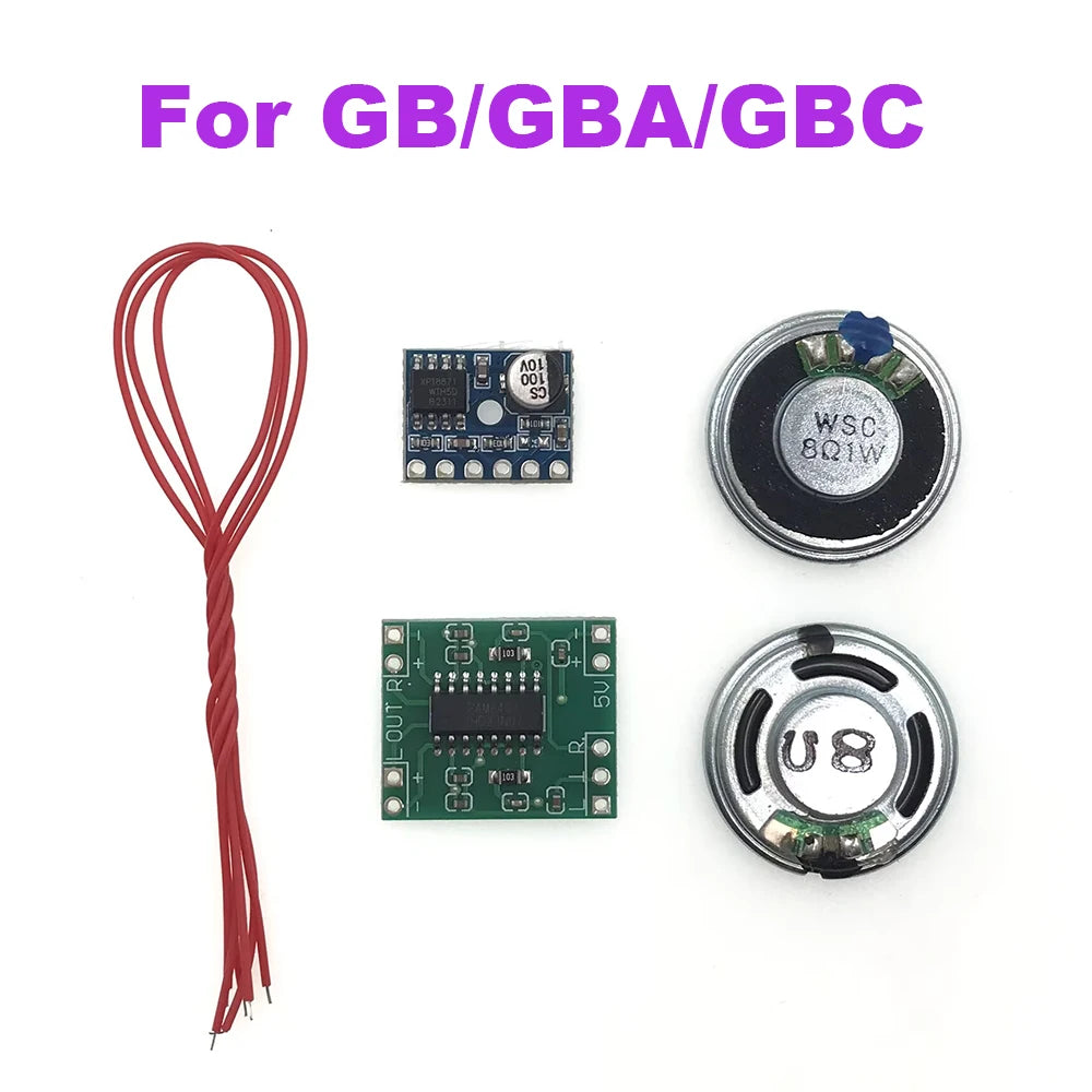 1-3Set Sound Audio Amplifier Enhancement Speaker For Gameboy Color GBC GBA GB Digital Amplifier PCB Board Volume Up Module Game console repair parts