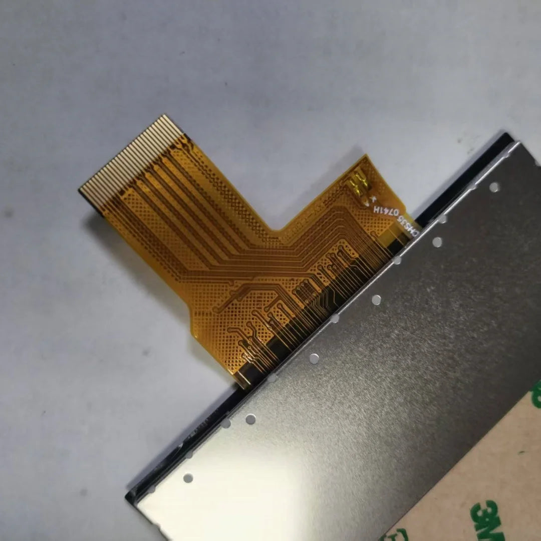 New 3.5-inch LCD Screen Display for R35S R36S Game Console HL-PGDM035HD-C-V2 Replacement Part - with Cover Plate Game console repair parts