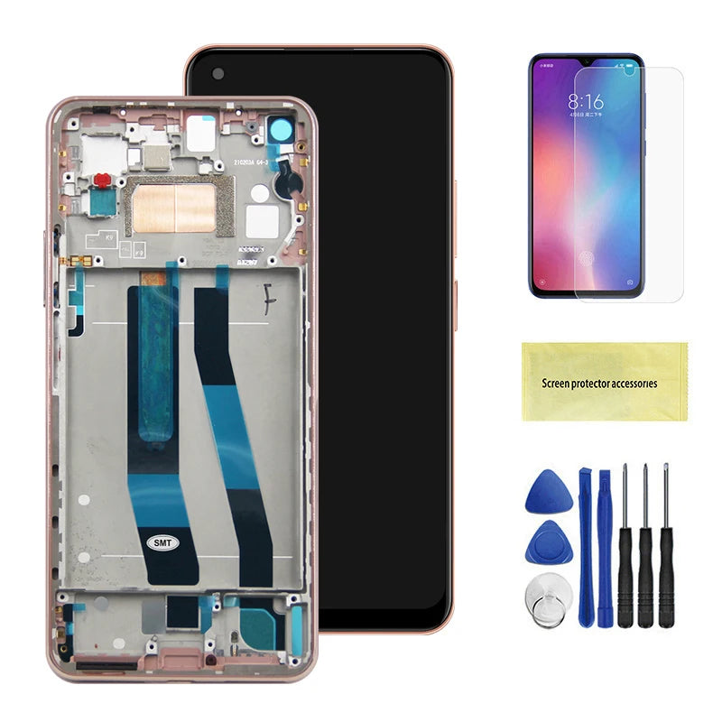 6.55" Screen for Mi 11 Lite NE Assembly for Xiaomi 11 Lite 5G NE 2109119DG 2107119DC Lcd Display Digital Touch Screen with Frame Xiaomi phone repair parts