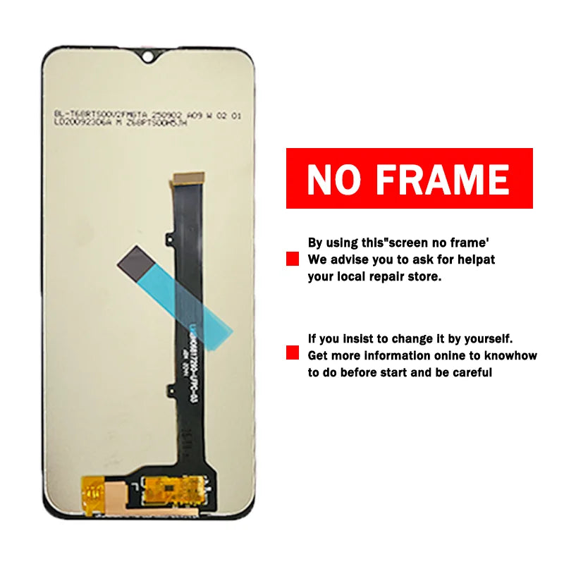6.82" Screen For ZTE Blade V2020 Smart LCD 8010 Display Touch Screen Digitizer Assembly For ZTE V30 Vita LCD 8030 Screen ZTE phone repair parts