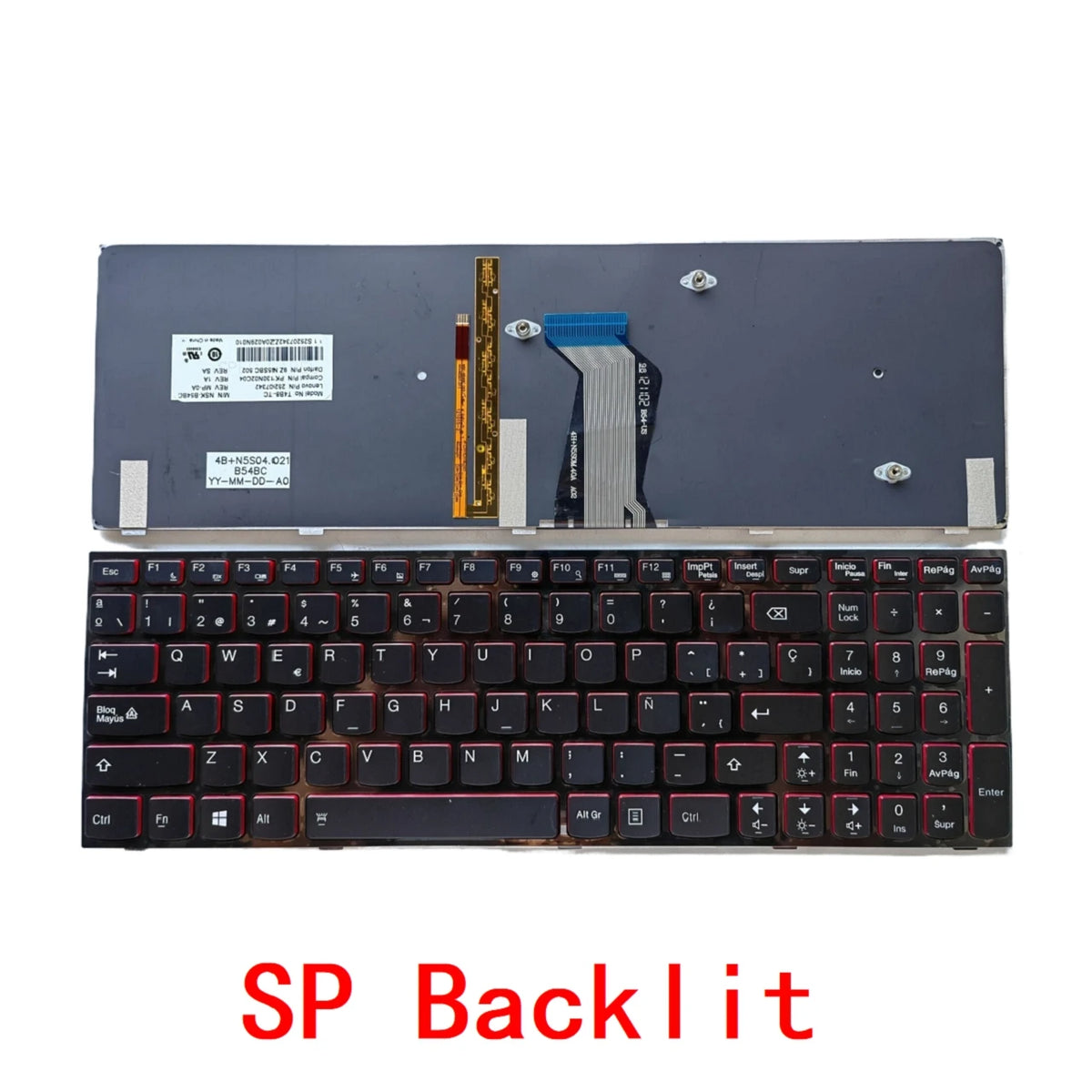 New US Russian Spanish Laptop Backlit Keyboard For Lenovo Y500 Y500N Y500NT Y510 Y510P Y590 Y590N Notebook PC Replacement Lenovo laptop repair parts