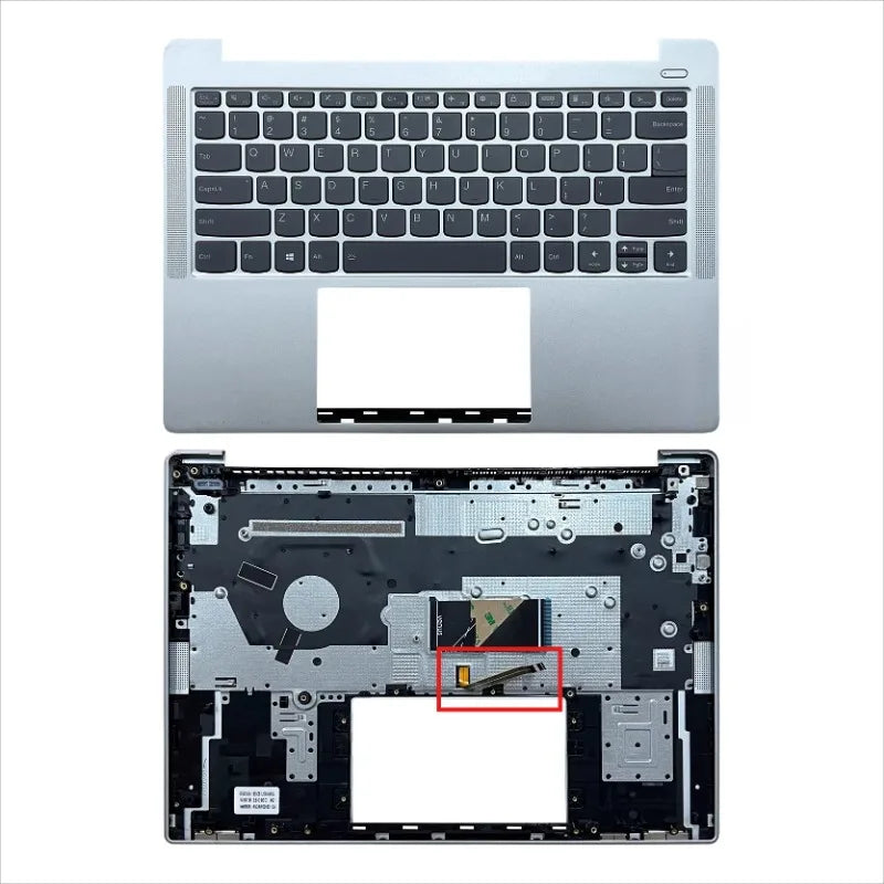 Upper case keyboard for Lenovo Xiaoxin 14 IAH8 IRL8 ABR8 Slim 5 14 2023  topcase palmrest keyboard cover touchpad assembly Lenovo laptop repair parts