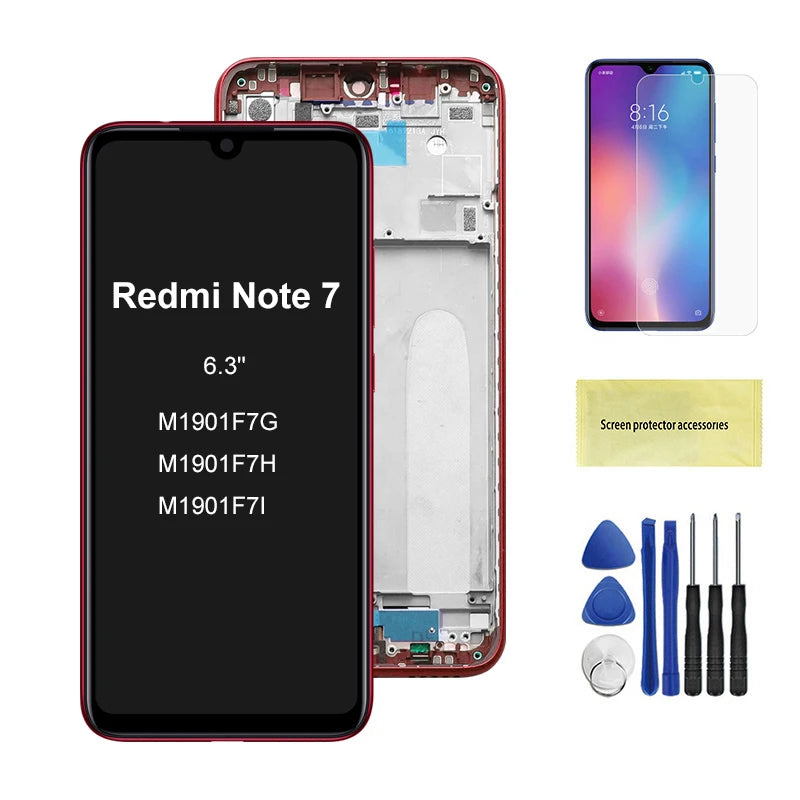 Display Screen for Xiaomi Redmi Note 7 M1901F7G LCD Display Touch Screen Digitizer with Frame for Redmi 7 Redmi7 Replacement Xiaomi phone repair parts