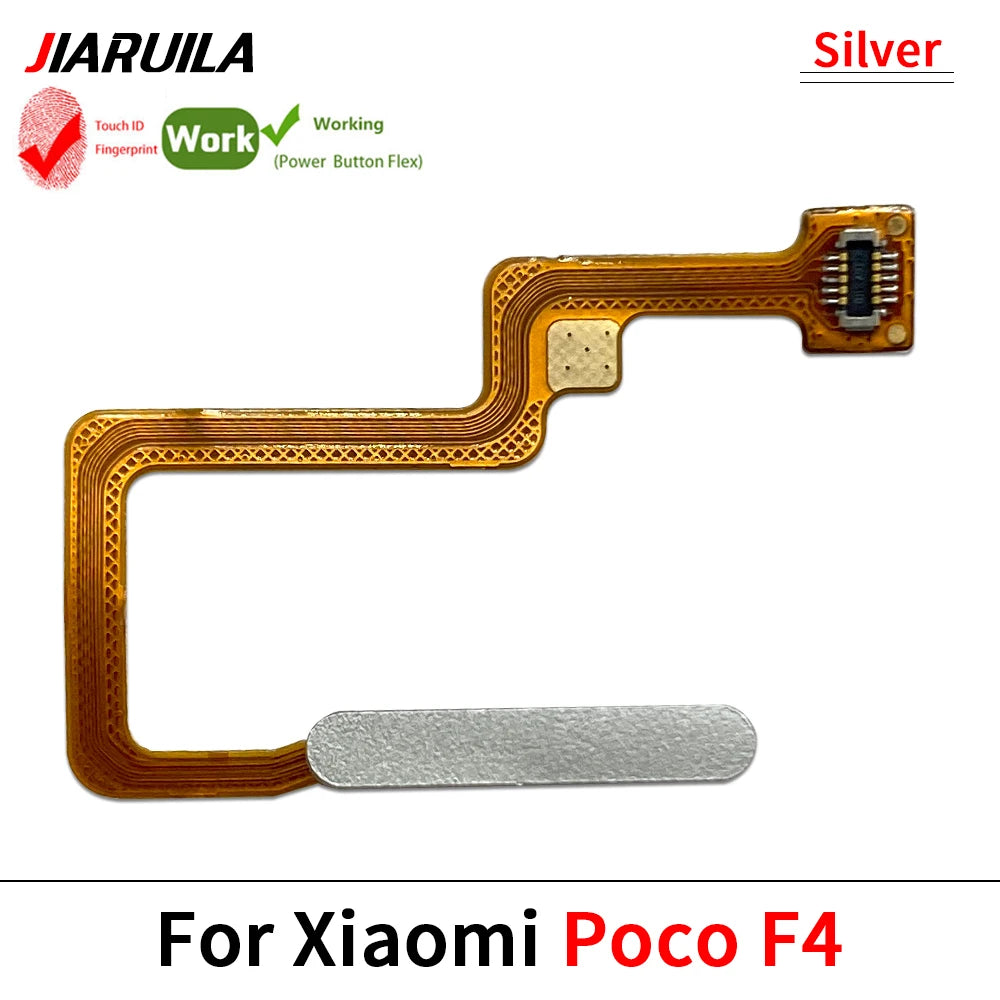 New Fingerprint Flex Cable For Xiaomi Mi Poco F3 F4 GT F5 5G Home Menu Button Key Flex Cable Replacement Parts Xiaomi  Xiao mi phone repair parts