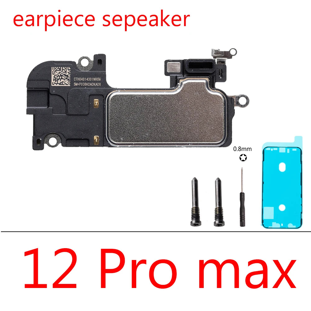 1set Top Front Earpiece Flex Cable for iPhone 12 Pro Max 12 mini Loud  Sound Speaker Buzzer Replacement Parts iPhone phone repair parts