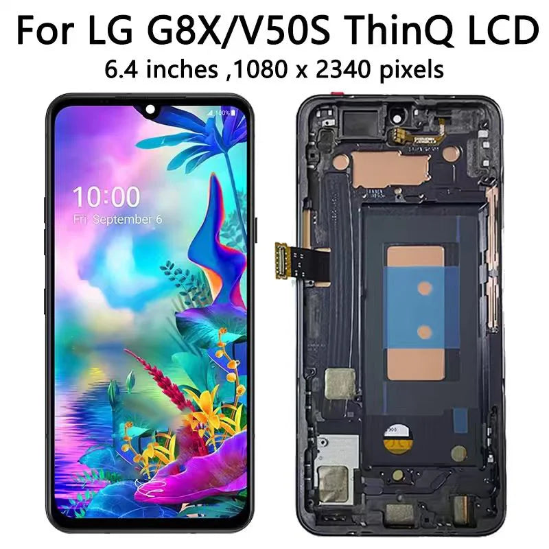 LM-V510N LMG850EMW Premium LCD For LG G8X ThinQ LCD Display Touch Screen Digitizer For LG V50S ThinQ 5G LCD With Frame LG phone repair parts