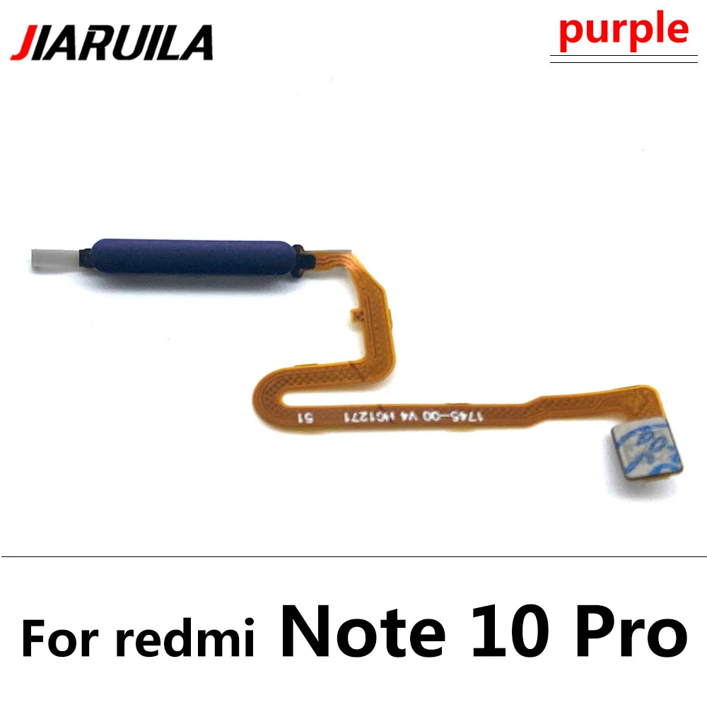 Fingerprint Scanner For Xiaomi Redmi Note 10 10s Pro 4G 5G Home Button Fingerprint Menu Return Key Sensor Flex Cable  Xiaomi  Xiao mi phone repair parts