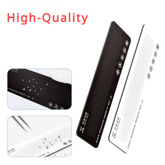 QIANLI MEGA-IDEA Double Side Screw Organizing Magnetic Mat for Mobile Phone High Precision Repair Parts Storage Pad Mat Professional Repair Tools