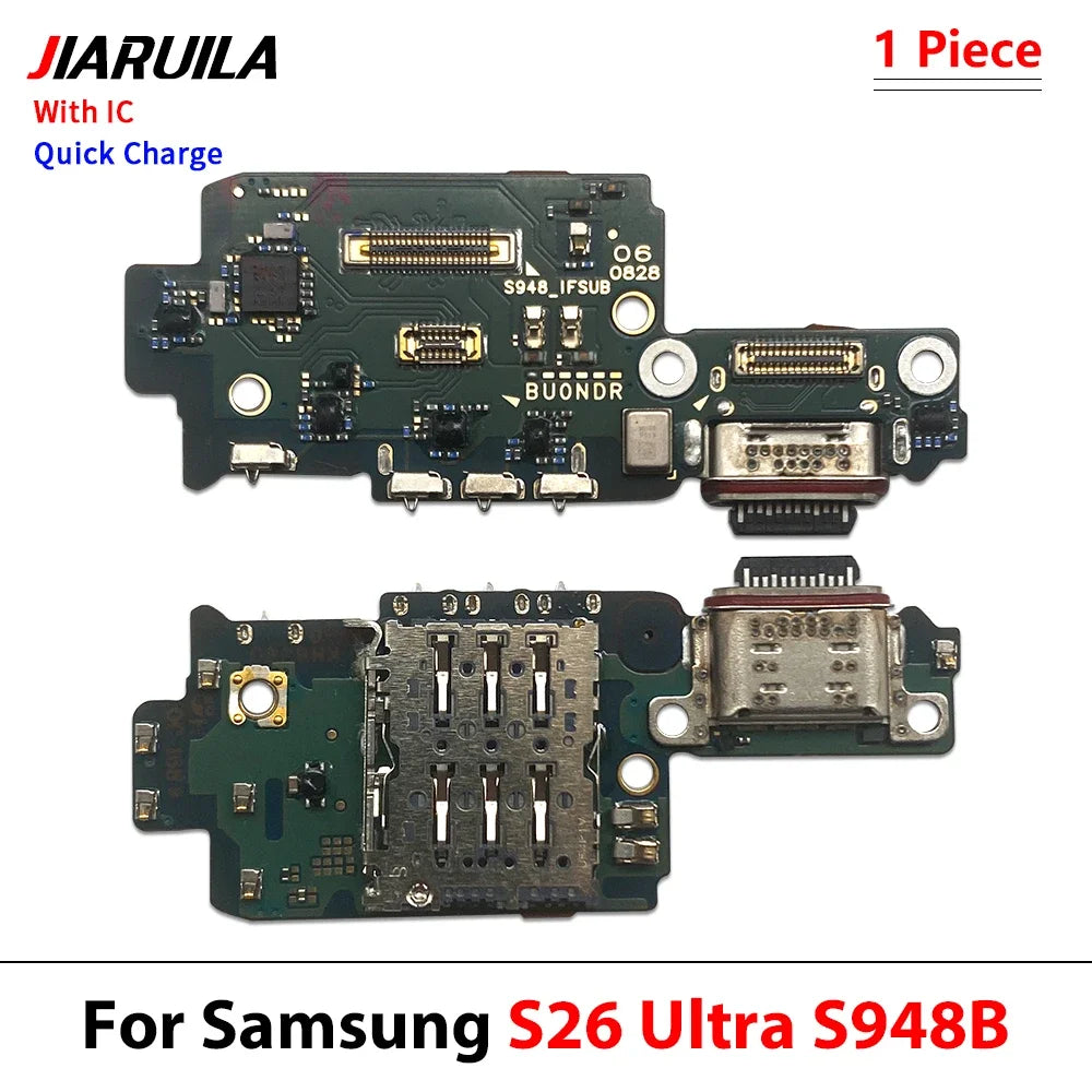 USB Charger Charging Dock Port Connector Flex Cable For Samsung S21 S22 S23 S24 S25 S26 Plus Ultra Fe 5G S911B S911U S921B Samsung phone repair parts