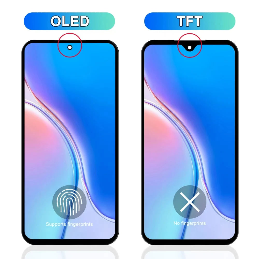 OLED Screen for Samsung Galaxy A54 A546B A546B/DS LCD Display Digital Touch Screen with Frame for Samsung  A54 Replacement Samsung phone repair parts