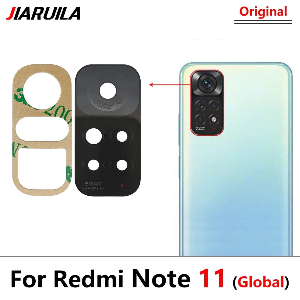 New Camera Glass For Xiaomi Redmi Note 11 12 13 14 Pro Plus 4G 5G Rear Back Camera glass Lens With Glue Adhesive  Xiaomi  Xiao mi phone repair parts