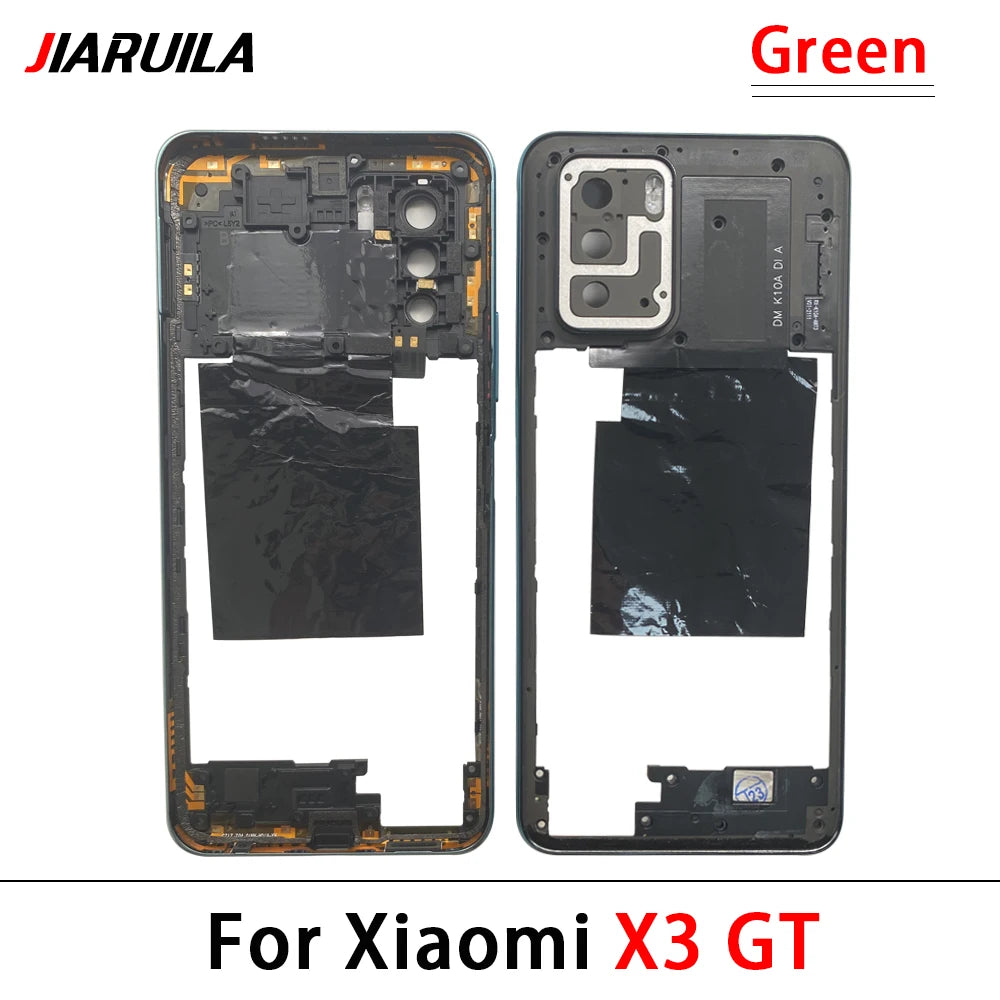 New Middle Frame Bezel Middle Plate Plastic For Xiaomi Poco X3 X4 GT X4 X5 M5s M4 Pro 4G 5G Middle Frame With Volume Button Xiaomi  Xiao mi phone repair parts