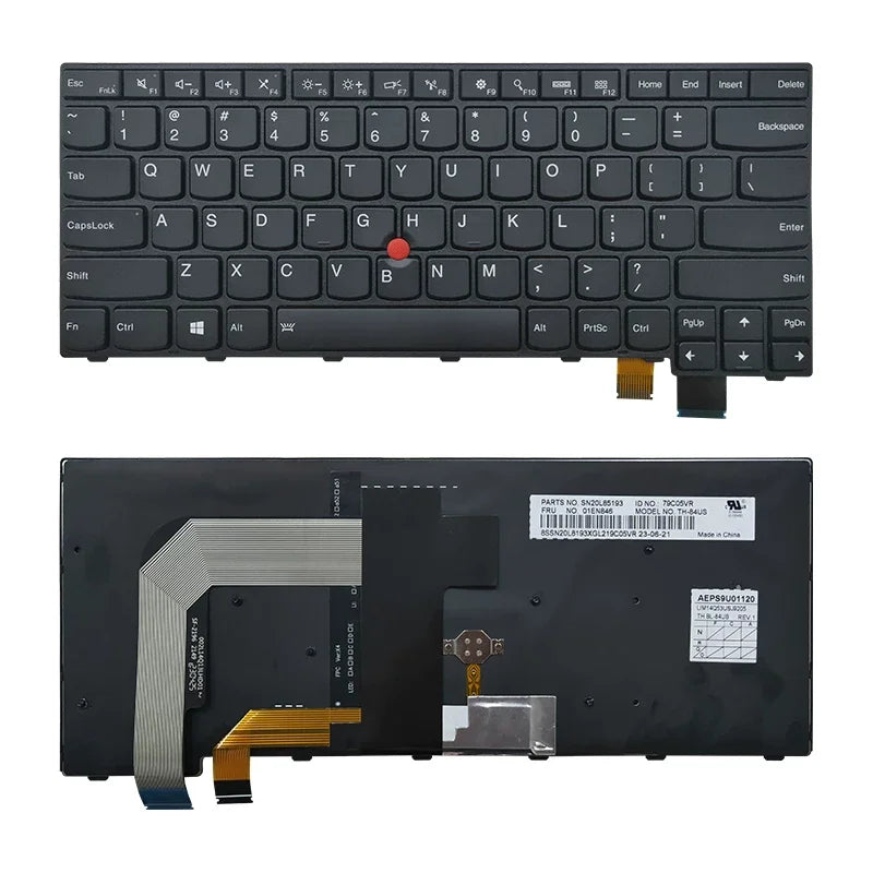Upper case keyboard for Lenovo S2 T460s T470p T480 E431 E440 E450 T495 T490S keyboard keycap Lenovo laptop repair parts