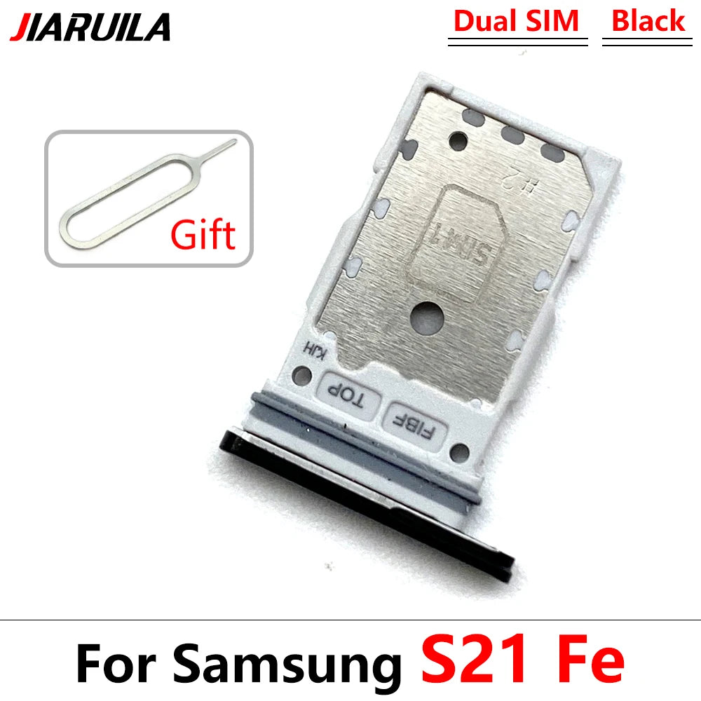 New For Samsung S21 S20 Plus Ultra Fe Dual SIM Card Slot SD Card Tray Holder Adapter Replacement Spare Parts Samsung phone repair parts