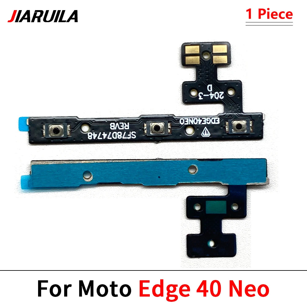 Power On Off Volume Button Flex Cable For Motorola Moto Edge 20 30 40 50 Pro Lite 30 Neo Ultra Fusion Plus Motorola phone repair parts