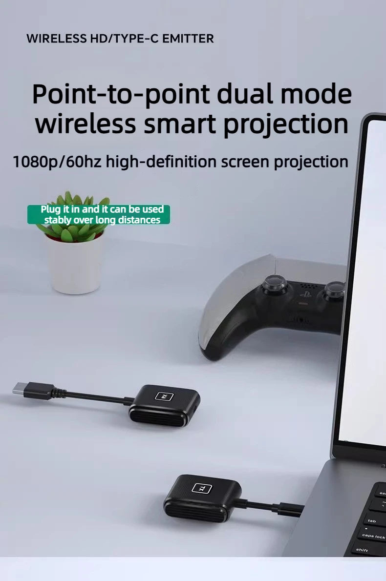 4K 1080P HDMI Wireless point-to-point Transmitter Receiver 50/100/150M Display for laptop phone monitor projector HD same screen Laptop Accessories