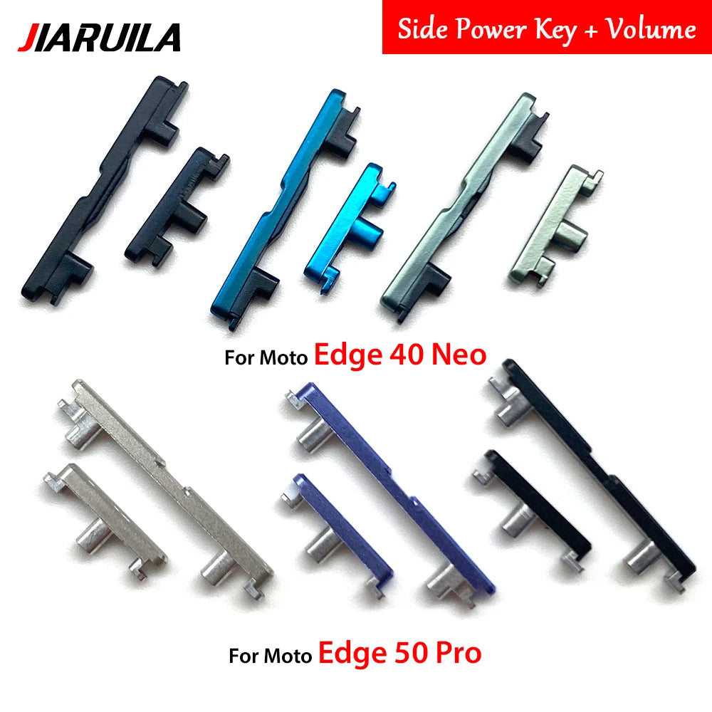 Power Volume Side Button Key External Plastic Button For Motorola Moto Edge 40 50 Neo Pro Fusion Motorola phone repair parts