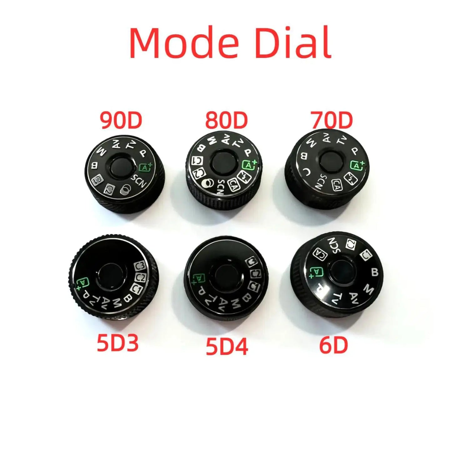 New Function Mode Dial for Canon EOS 6D 70D 80D 90D 5D3 5D4 Top Mode Button Interface Unit Digital Camera Repair Parts Digital Camera repair parts