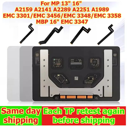 A2159 A2141 A2289 A2251 A1989 Touchpad Trackpad for Macbook pro 13" 16" EMC3301 EMC3347 EMC3456 EMC3348 EMC3358 Track pad cable Macbook repair parts