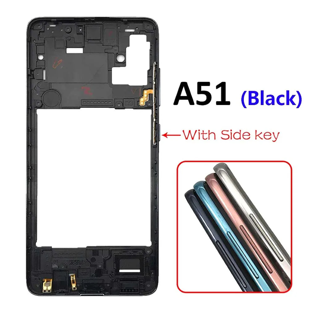 10Pcs/Lot, Middle Frame Bezel Middle Plate For Samsung A31 A41 A51 A71 Repair Parts Samsung phone repair parts