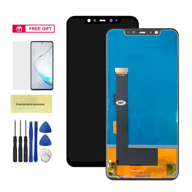 Super AMOLED Mi 8 Screen Replacement, for Xiaomi Mi 8 LCD Display Digital Touch Screen with Frame Assembly for Mi8 M1803E1A Xiaomi phone repair parts