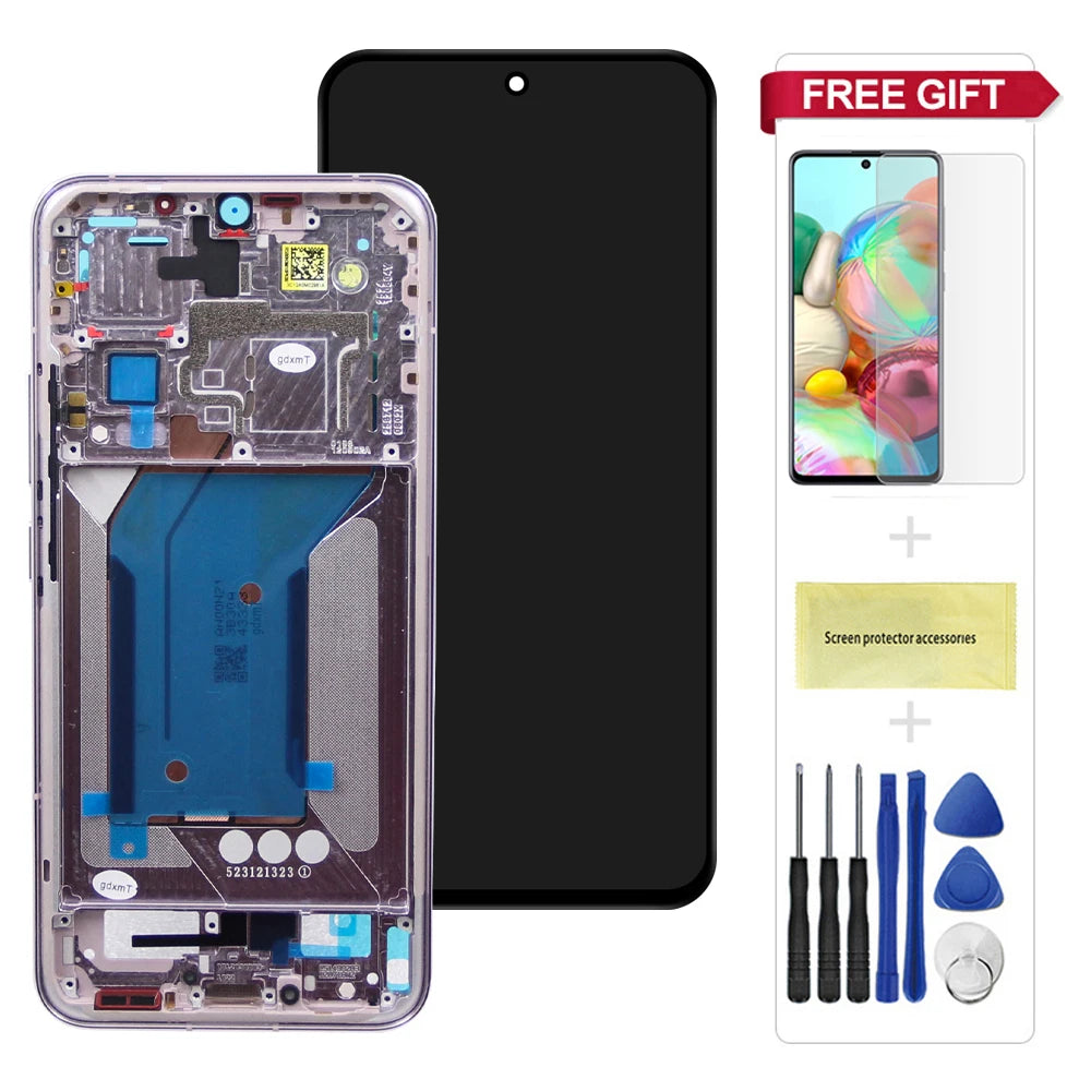 6.36'' AMOLED Replacement For Xiaomi Mi 14 LCD Display Touch Screen for Mi 14 23127PN0CC, 23127PN0CG LCD Parts Xiaomi phone repair parts