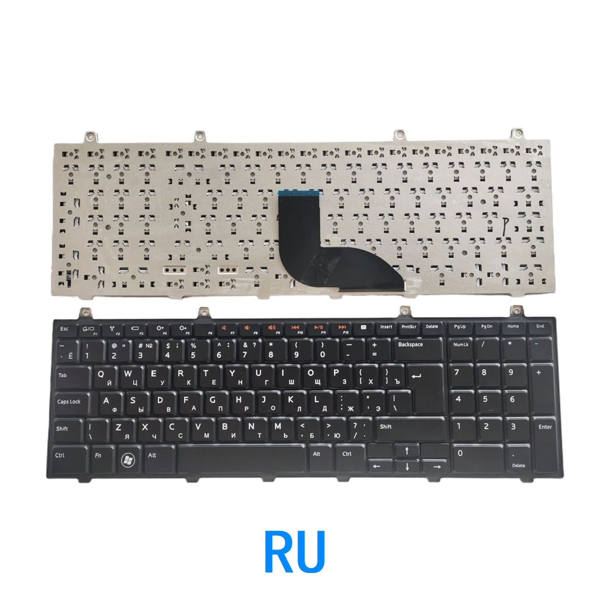 New US UI Russian Spanish Language  Keyboard For Dell Studio 17 1745 1747 1749 Notebook PC Replacement KeyboardDell laptop repair parts