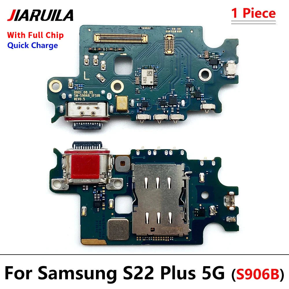 USB Charging Board Port Dock Charger Connector Flex Cable For Samsung S22 Plus Ultra 5G S908B S901B S906B Samsung phone repair parts