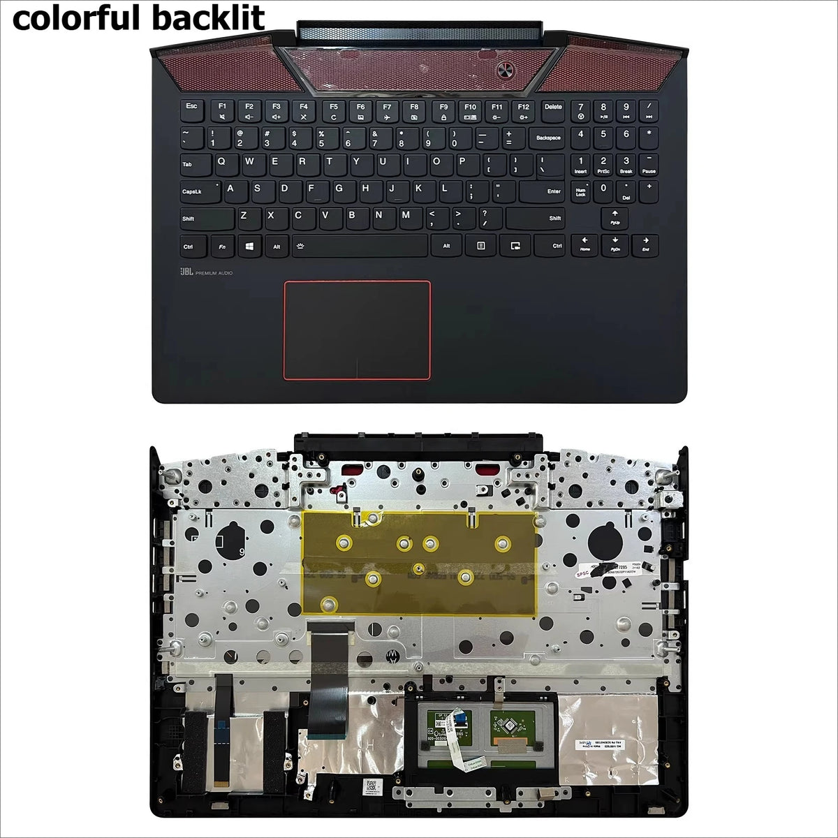 Upper case keyboard for Lenovo Legion 15ISK Y700-15-17 Y720-15IKB topcase palmrest cover SN20H54485 T6Y1B LJV160420E 5CB0N67285 Lenovo laptop repair parts