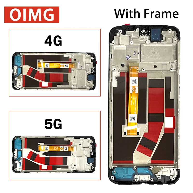 Tested For Oppo A57/A77 4G CPH2387 2385 LCD A57S Display Screen+Touch Panel Digitizer For Oppo A57/A77 5G PFTM20 CPH2339 LCD Oppo phone repair parts Realme phone repair parts