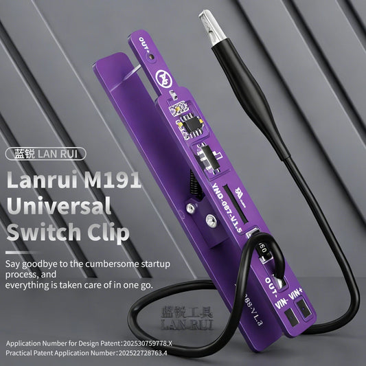 Lanrui M191 Universal Switch Clip Power On Tool For iPhone Android Tablet iPad Dual Mode Detection Current Tester Professional Repair Tools