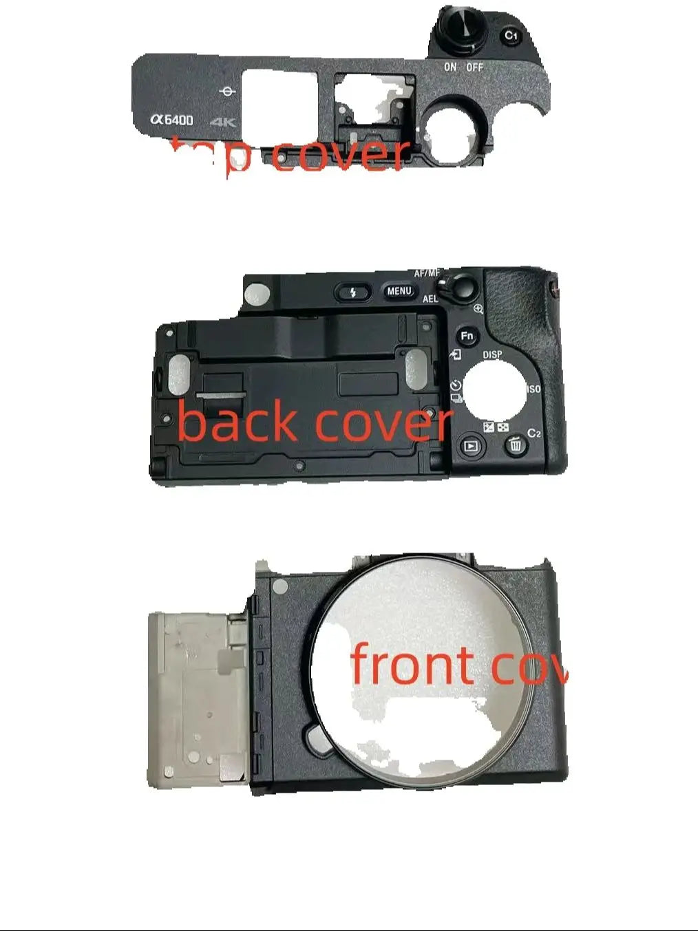 New Original Camera Body Shell for Sony A6400 a6400 Top Back Front Cover Shell Repair Part Digital Camera repair parts
