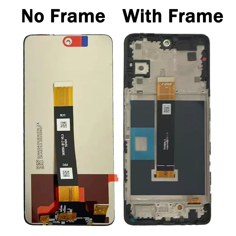 6.78"IPS LCD For TCL 50 XL/ 50XL Nxtpaper 5G LCD Display Touch Screen Digitizer T702W T702M T704SP Display With Frame TCL phone repair parts