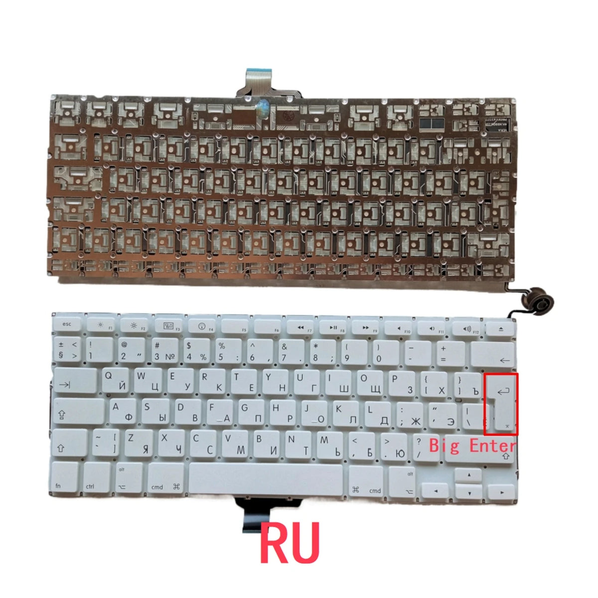 New US Russian Spanish UK Laptop Keyboard For Apple Macbook 13" A1342 2009 2010 Year Notebook PC Replacement MACBOOK laptop repair parts