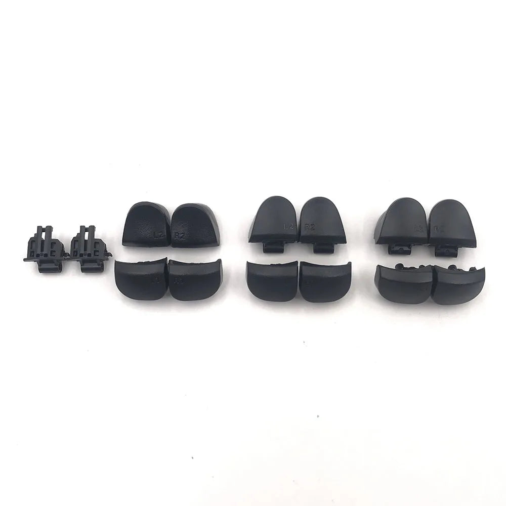 1-10 Set Black Replace R1 L1 R2 L2 Triggers Buttons For PS5 010 020 030 Controller Game Key W/ Spring Game console repair parts