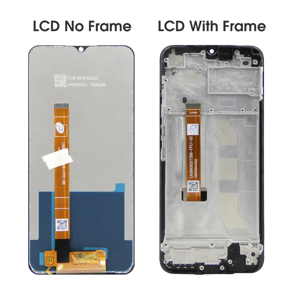 6.5" Screen Assembly for Realme C11 Lcd Display Digital Touch Screen with Frame for OPPO Realme C11 RMX2185 Screen Replacement OPPO phone repair parts