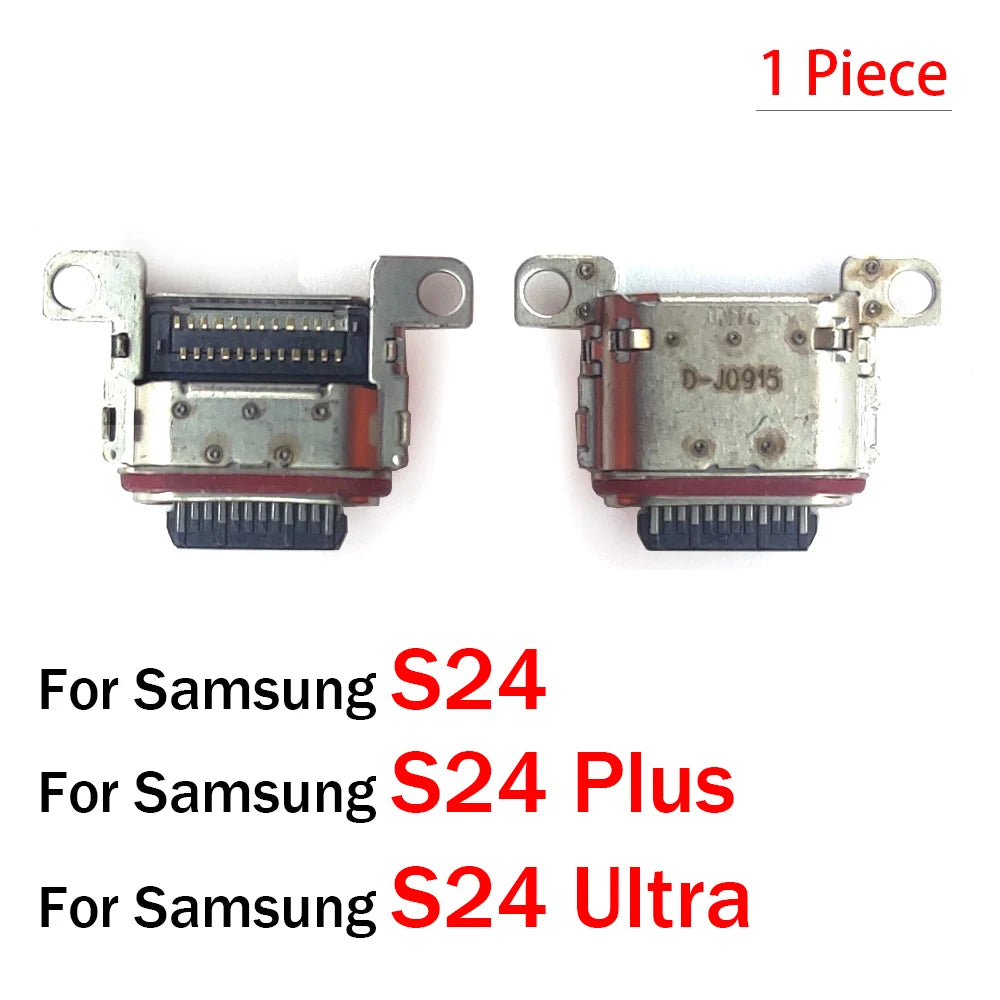 50Pcs,  New Charger Charging Connector USB Port Dock Connector Plug For Samsung S20 S21 S22 S23 S24 S25 Plus Ultra Fe Samsung phone repair parts