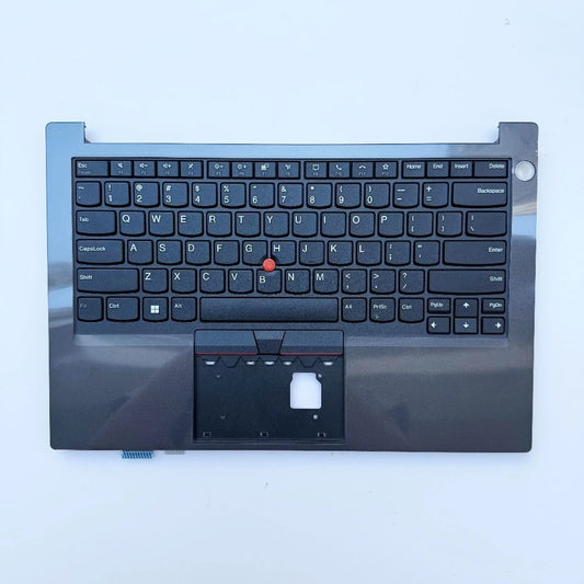 Upper topcase palmrest keyboard For Thinkpad E14 R14 Gen2 Gen3 Gen4 C case fingerprint  5M11A34921 no Backlight