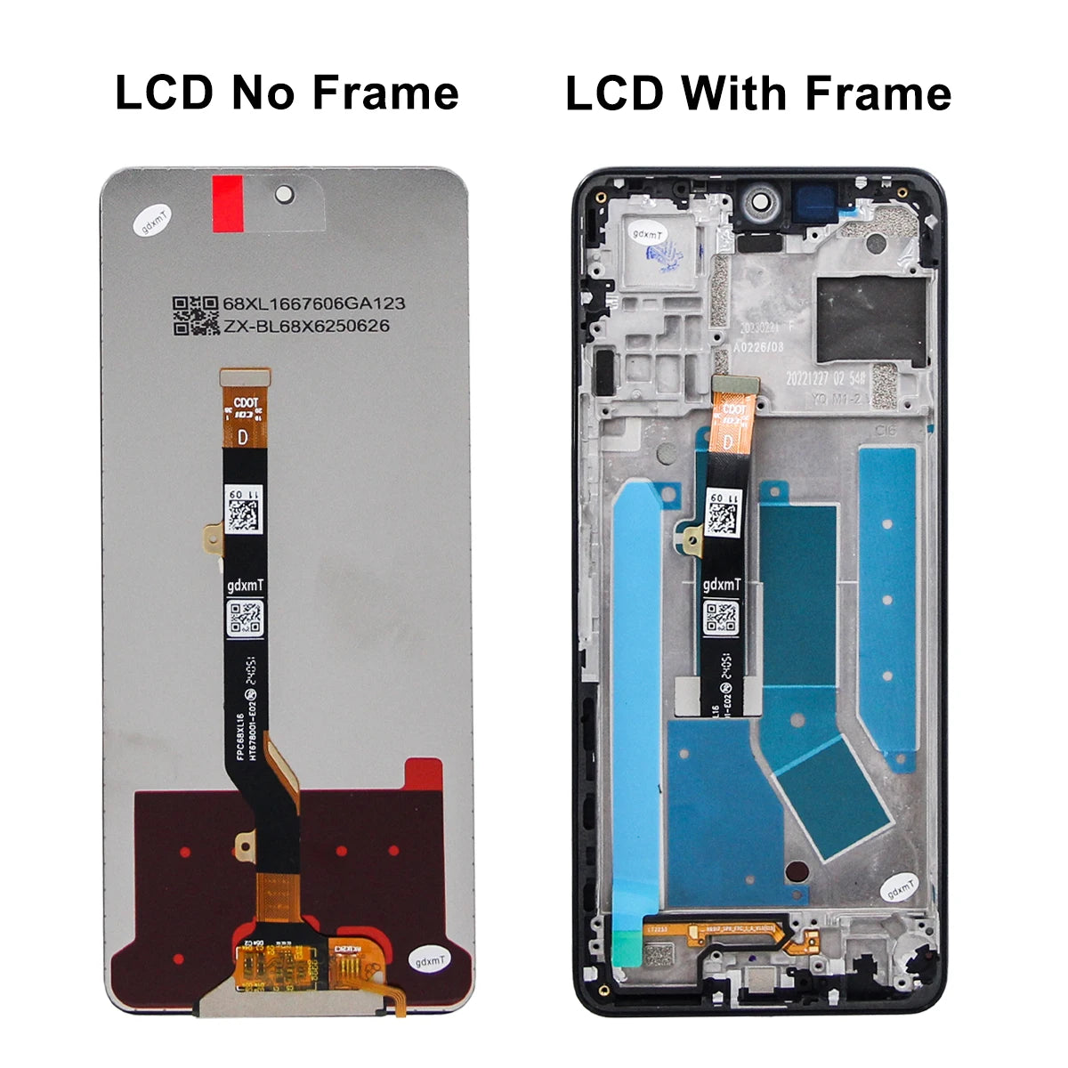 6.8'' For Tecno Camon 19 CI6n LCD Display Touch Screen Digitizer Assembly Camon19 Screen Display Replacement Repair Parts Tecno phone repair parts