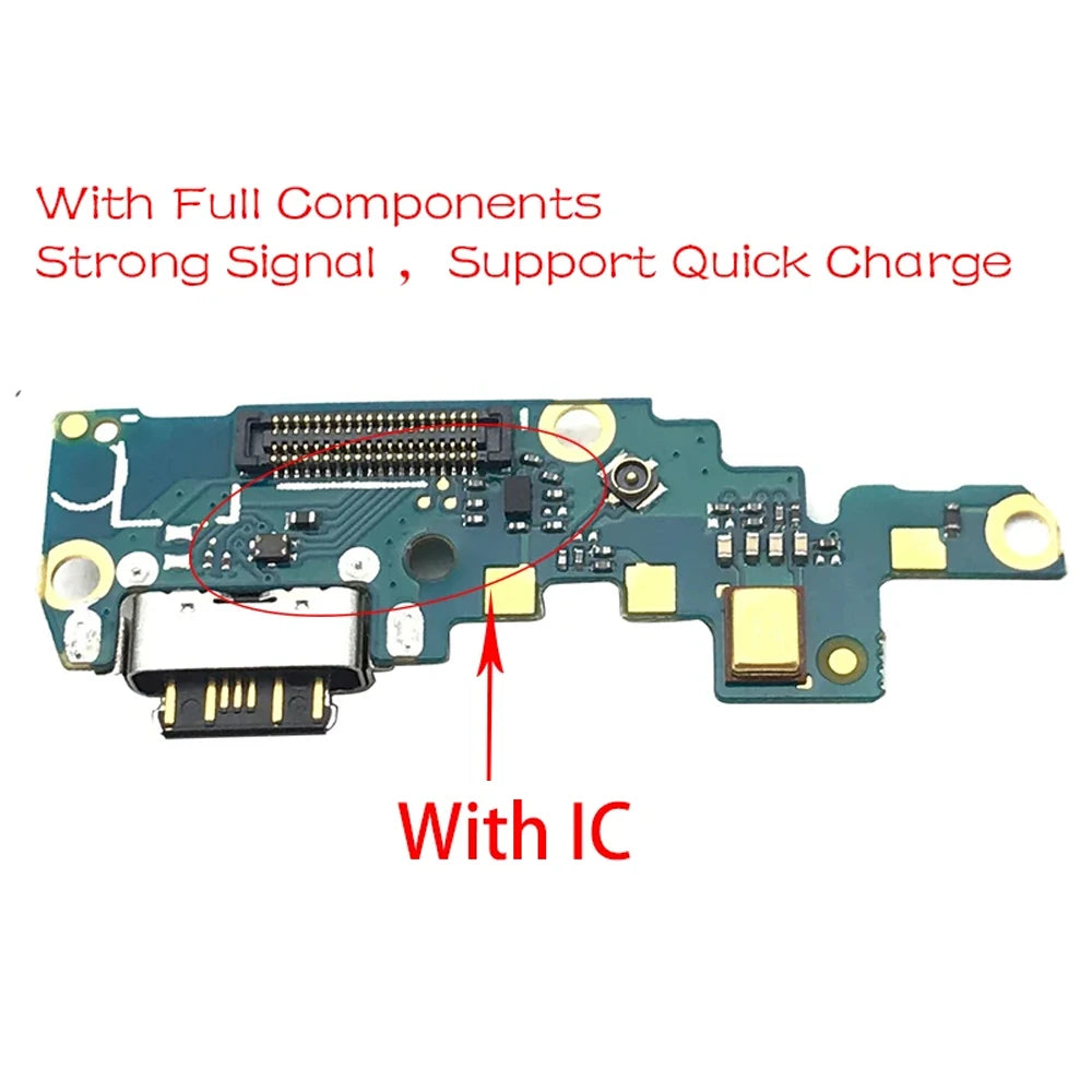 10Pcs, New For Nokia X6/ 6.1 Plus TA-1099/1103 USB Charge Port Jack Dock Connector Charging Board Flex Cable Nokia phone repair parts
