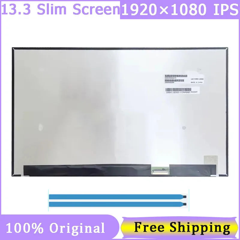 13.3" Slim 30 Pin Laptop Screen LQ133M1JW66 1920*1080 FHD IPS Display Matrix Panel